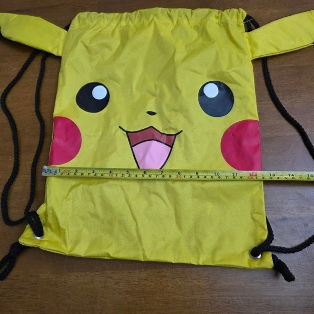 Pokemon Pikachu Drawstring eBackpack Bag with‎ Lanyard Yellow